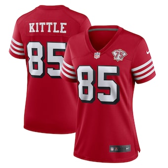 womens nike george kittle scarlet san francisco 49ers 75th a